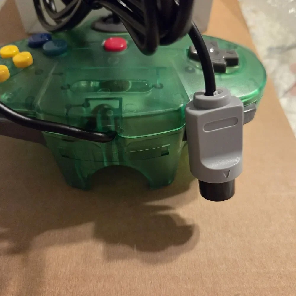 Nintendo 64 Retro Controller Wired Game Controller Joystick Green New